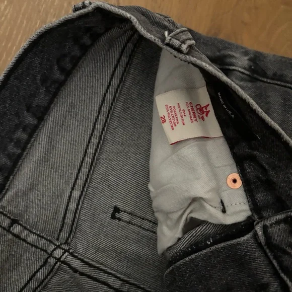 Cherry LA Charcoal Straight Jeans